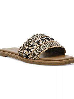 Wild Pair Womens Daisyy Slide Flat Sandals